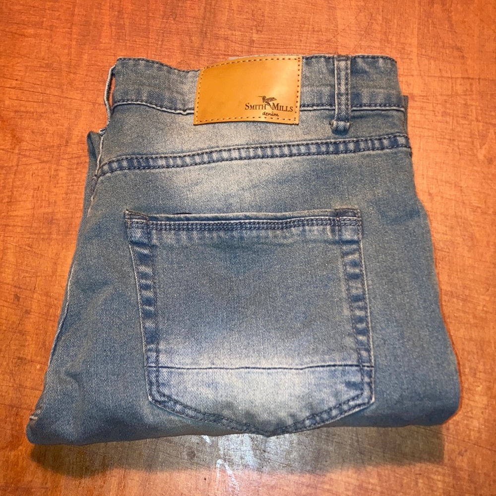 👖🧶 Brand New NWOW Smith & Mills Men’s Blue Jeans  Size 32 x 32 🧵👖